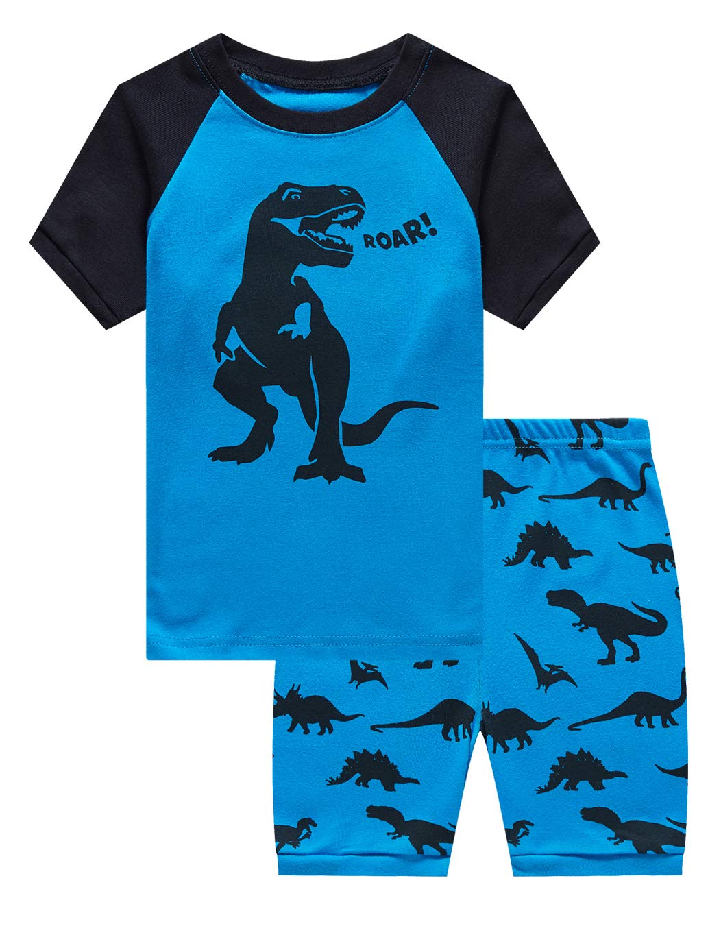 Family Feeling Boys Summer Pajamas Sets Short 100% Cotton Pjs