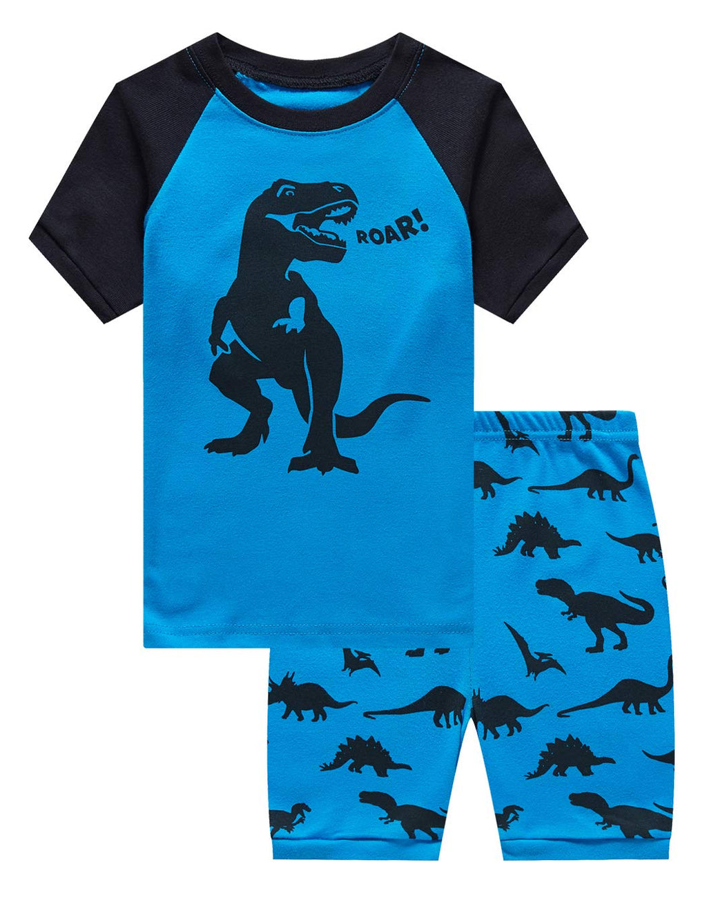 Family Feeling Boys Summer Pajamas Sets Short 100% Cotton Pjs
