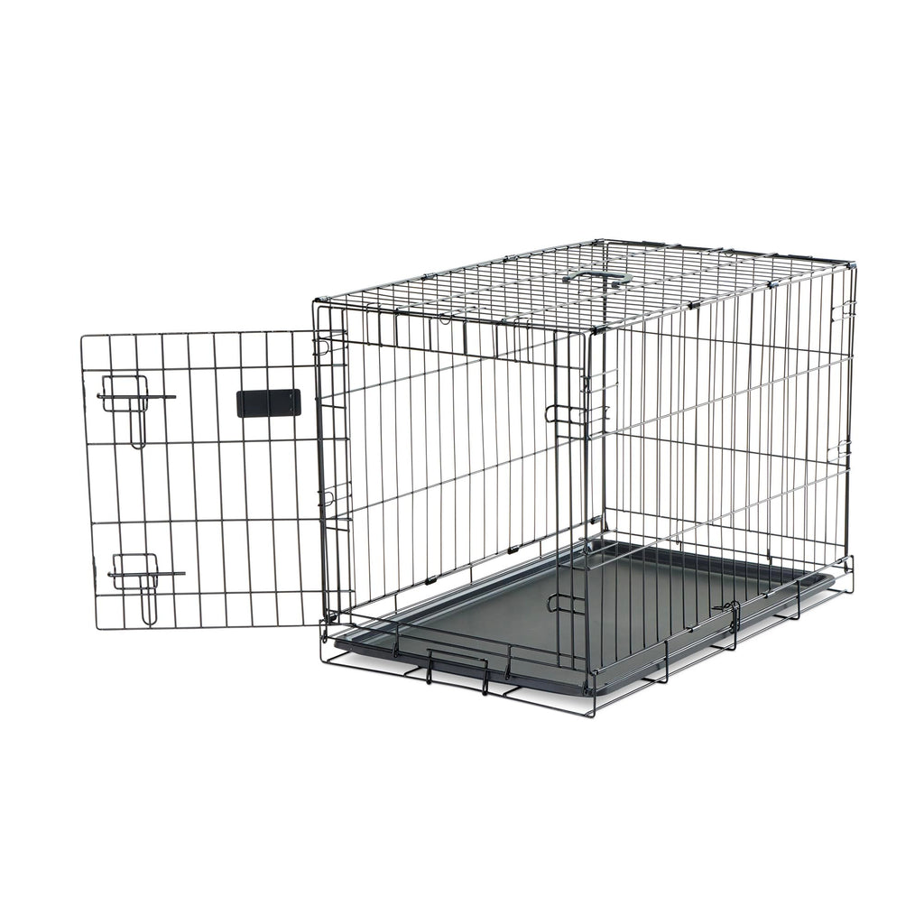 Carlson Secure and Compact Double Door Metal Dog Crate, Medium with Divider Panel