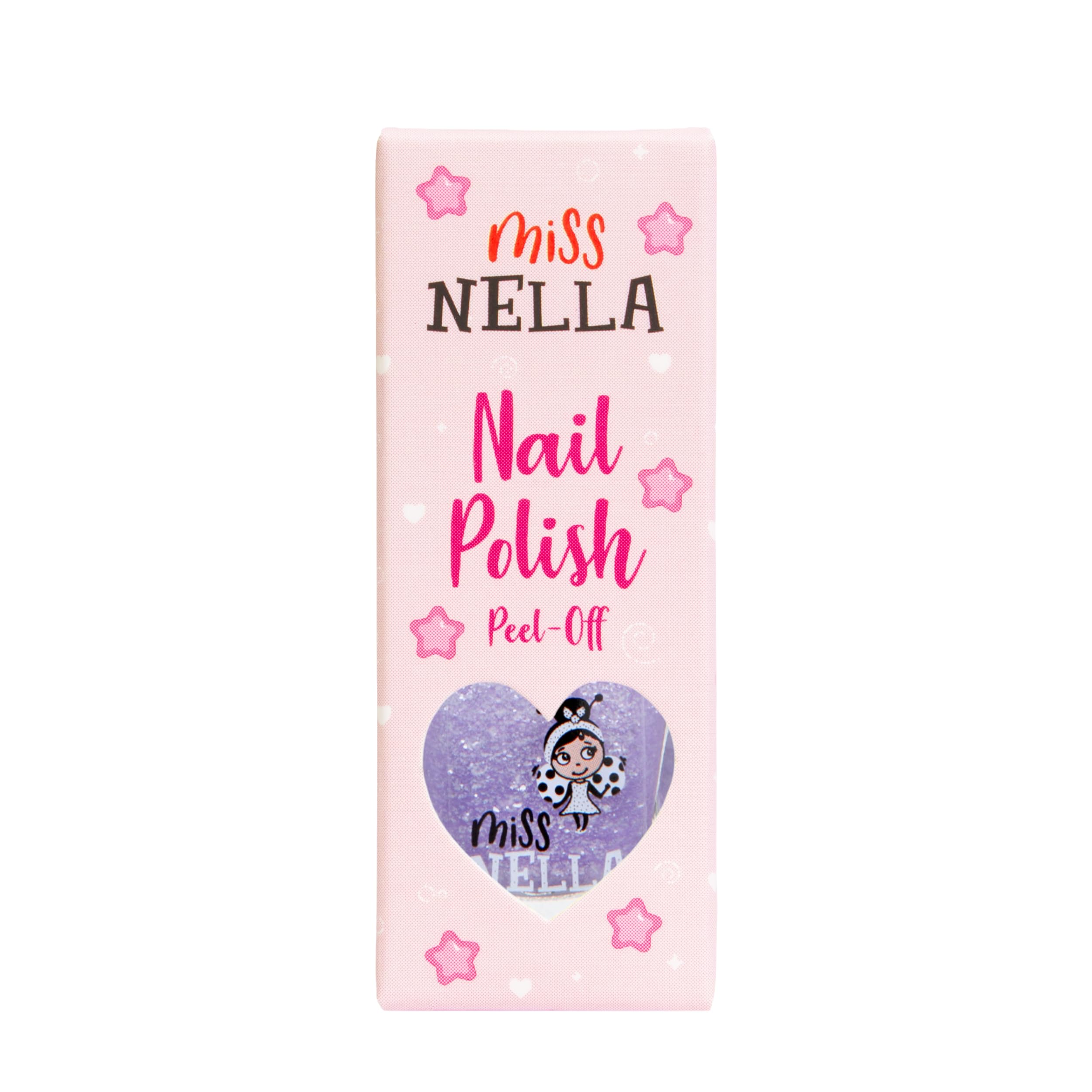 MISS NELLA ABRACADABRA – Safe Special sparkly pink Nail Polish for Kids, Non-Toxic & Odor Free Formula for Children and Toddlers, Natural Water Based for Easy Peel Off (Abracadabra)