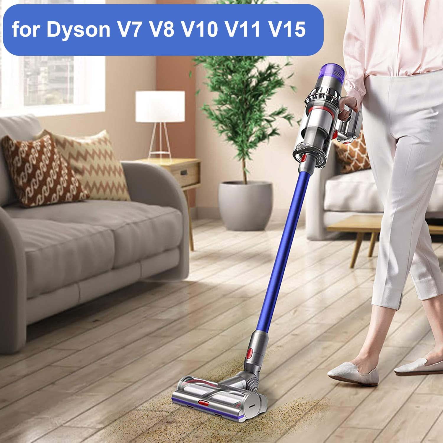 GYLBF Quick Release Wand Compatible for Dyson V15 V11 V10 V8 V7 Stick Vacuum Cleaners, Vacuums Attachment Extension Tube, 28.3 IN (Black)