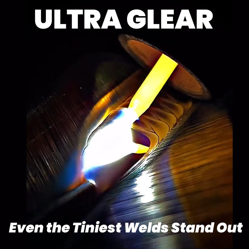 Core Series Gold Shade 9 Auto Darkening Welding Lens 2" x 4 1/4", Slim 0.2" Welding Lens with Cool Blue Puddle View for Pancake & Sugar Scoop Welding Hoods