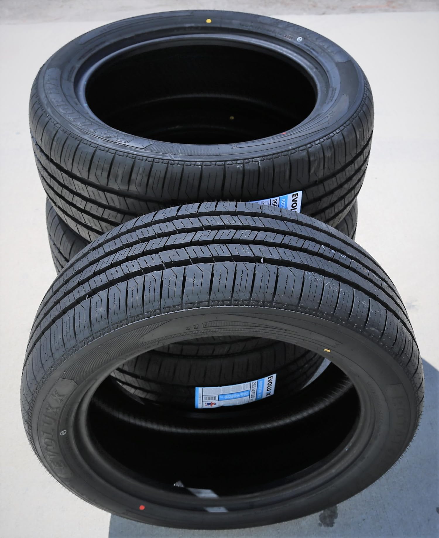 Evoluxx Rotator H/T All-Season Commercial Van Radial Tire-195/75R16 195/75/16 195/75-16 107/105R Load Range D LRD 8-Ply BSW Black Side Wall