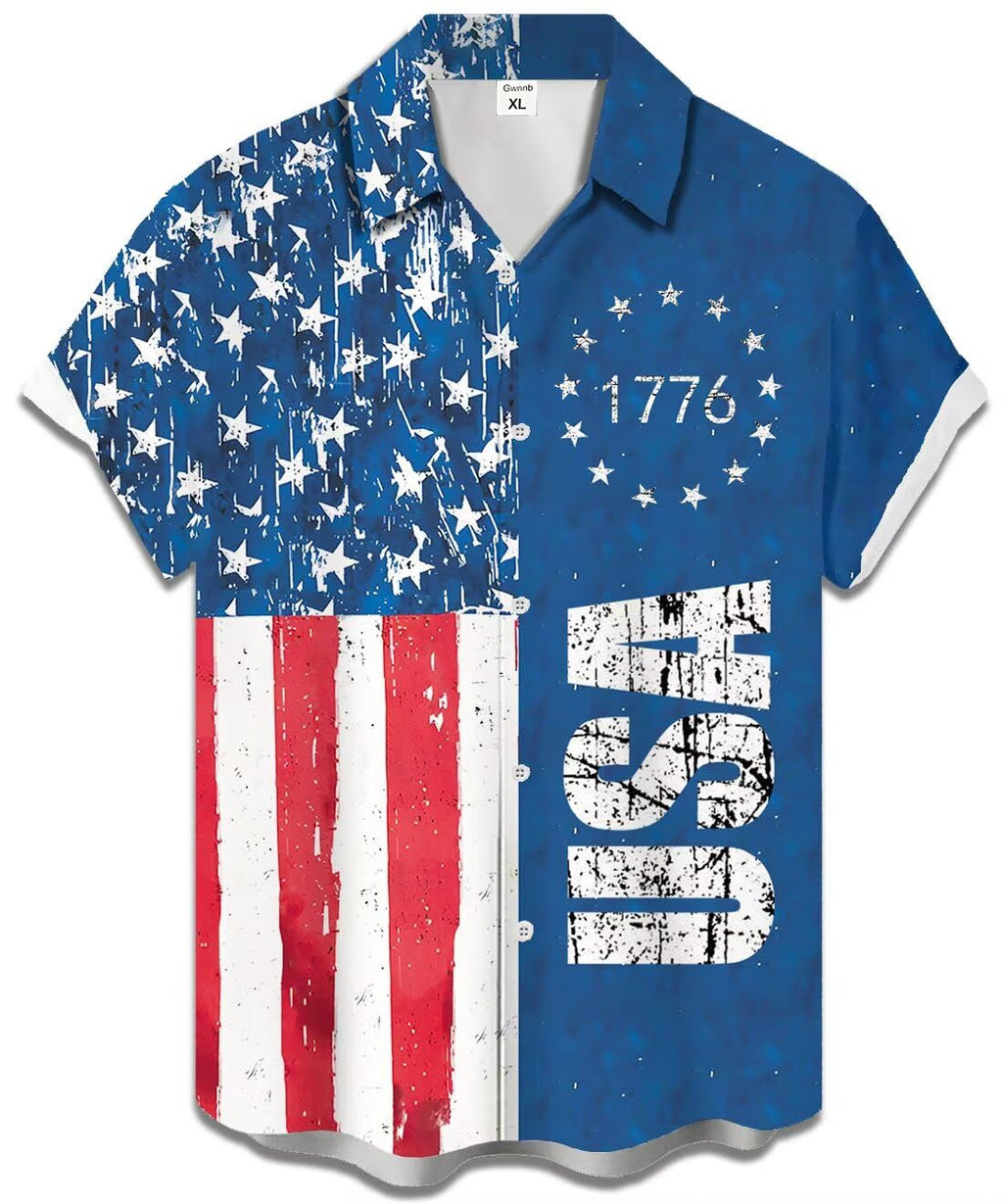 Bowling Shirts for Men Print Short Sleeve Regular Fit Hawaiian Casual Button Down Beach Shirts