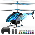 BUSSGO RC Helicopter, Remote Control Helicopter for Kids with 30Mins Flight(2 Batteries), 7+1 LED Light Modes, Altitude Hold, RC Toys for Boys Girls