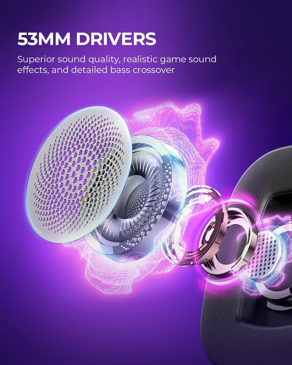 havit H2002d Gaming Headsets for PS4,PC, 53MM Drivers Surround Sound PS5 Headset with Mic Gaming Headphones with Mic Durable Aluminum Frame Valentines Gifts for Men