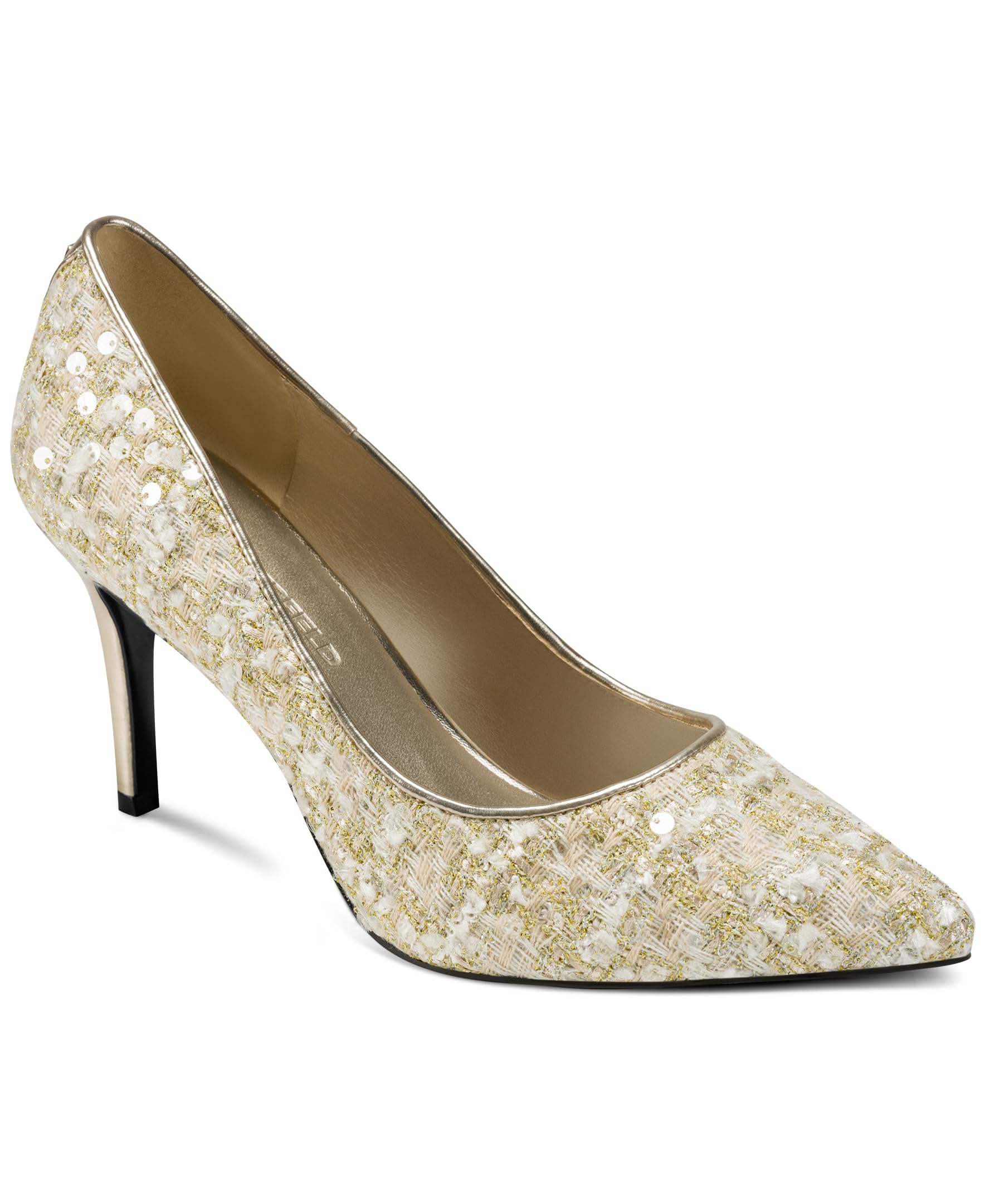 Karl Lagerfeld Womens Royale Pointed Toe Dress Pump