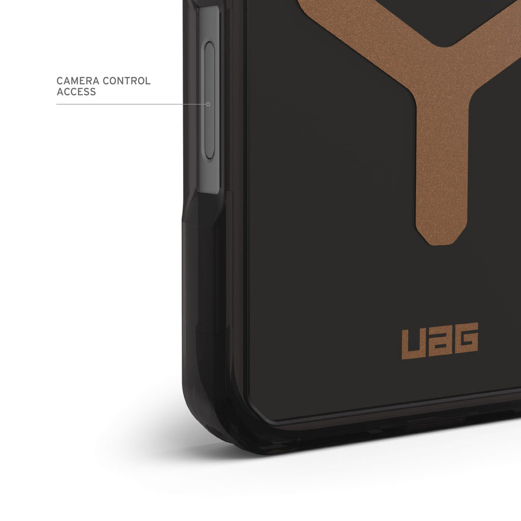 URBAN ARMOR GEAR UAG Designed for iPhone 16 Pro Max Case 6.9" Plasma XTE - Compatible with MagSafe Charging & Kickstand Rugged Shockproof Anti-Slip Military Grade Protective Cover, Black/Clear