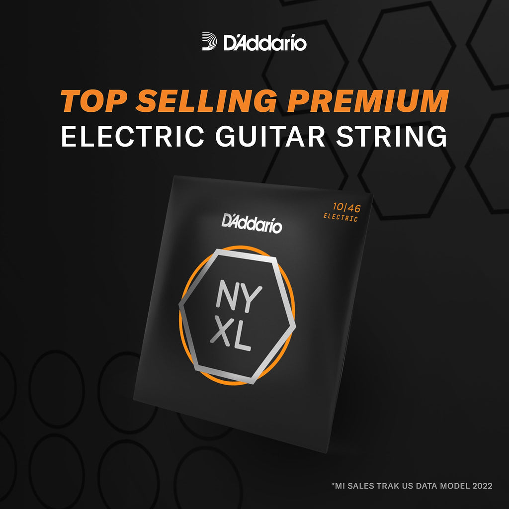 D'Addario Electric Guitar Strings, NYXL Nickel Plated, NYXL1149, Medium Gauge 11-49, 6-String Set, Pack of 1