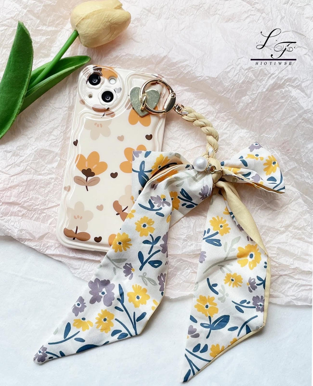 Hioyiwse Purse Scarf Handbags For Women Skinny Hair Neck Accessories Scarves With Bag Scarfs Handle Fashion Lightweight