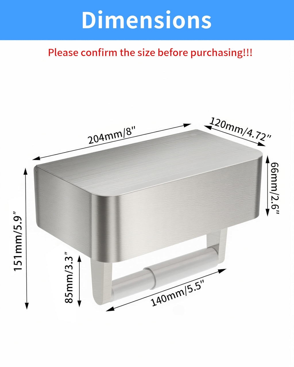 Toilet Paper Holder with Shelf, Wipes Holder for Bathroom, Flushable Wipes Dispenser, Stainless Steel Toilet Paper Roll Holder with Storage for Wet Wipes Wall Mounted (Gold, Regular Roll)