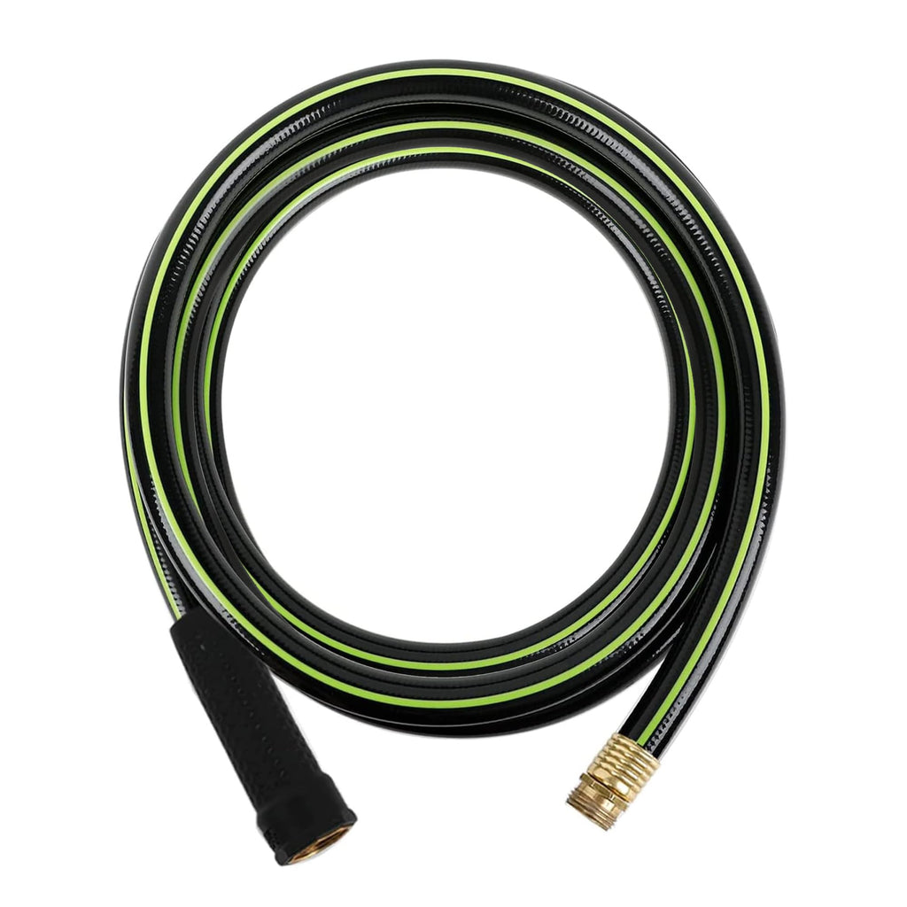 Worth Leader Short Garden Hose 3/4 in. x 2 ft. - Heavy Duty Lightweight PVC Water Hose - Flexible, No Kink, Leakproof, Male to Female Fittings - 200PSI Work & 500PSI Burst, for Lawn & Commercial Use