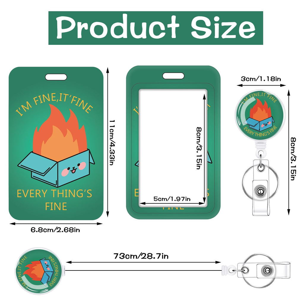 3 Set Badge Holder Retractable Reel Bloom ID Badge Holders with Clip Cute Name Badge Holders for Teacher Nurse Doctor Student Office Workers