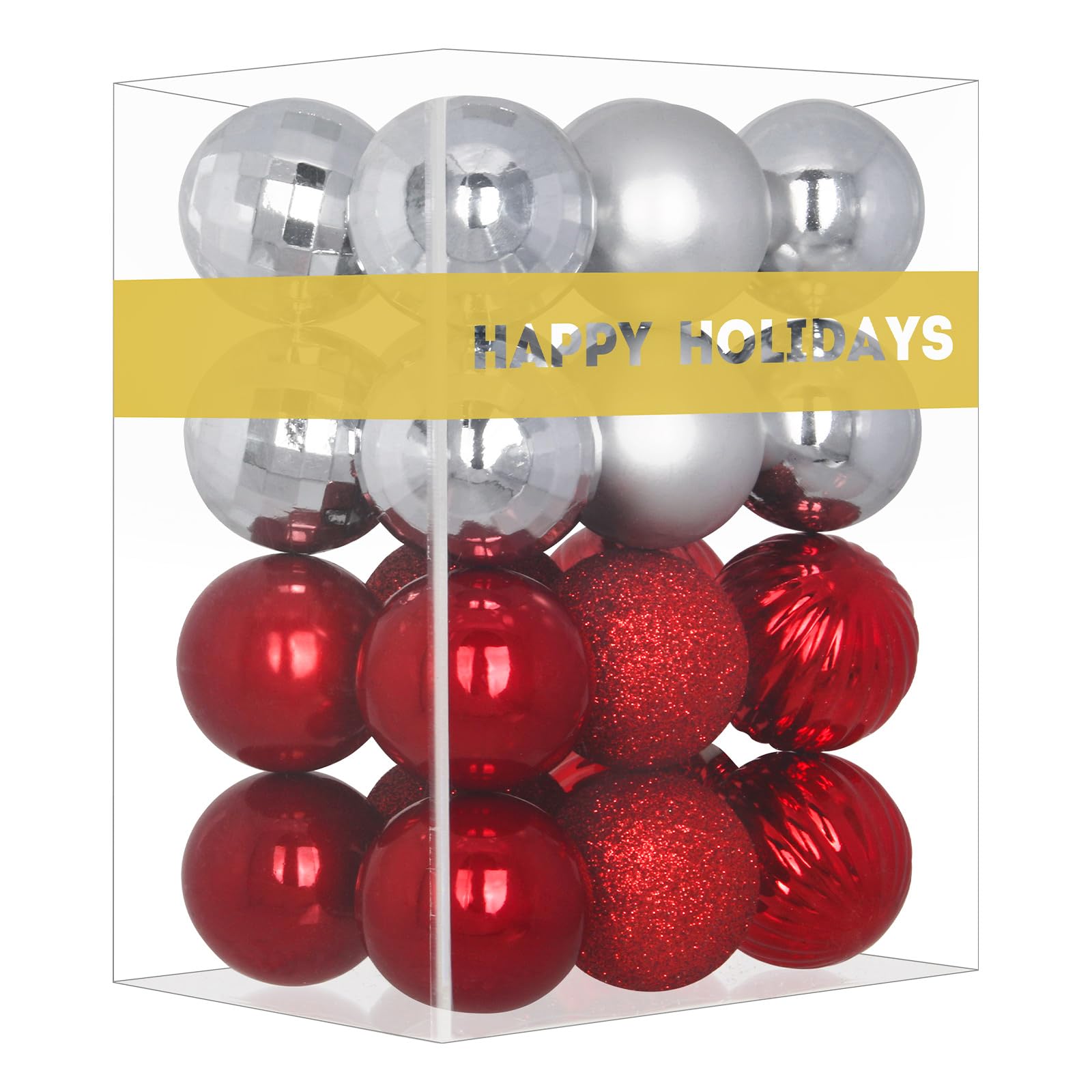 Bubblegun Pink 1.6" Small Christmas Balls Christmas Tree Decoration Ornaments Shatterproof Hanging Balls for Birthday Halloween Holiday Wedding Decorations Set of 12pcs
