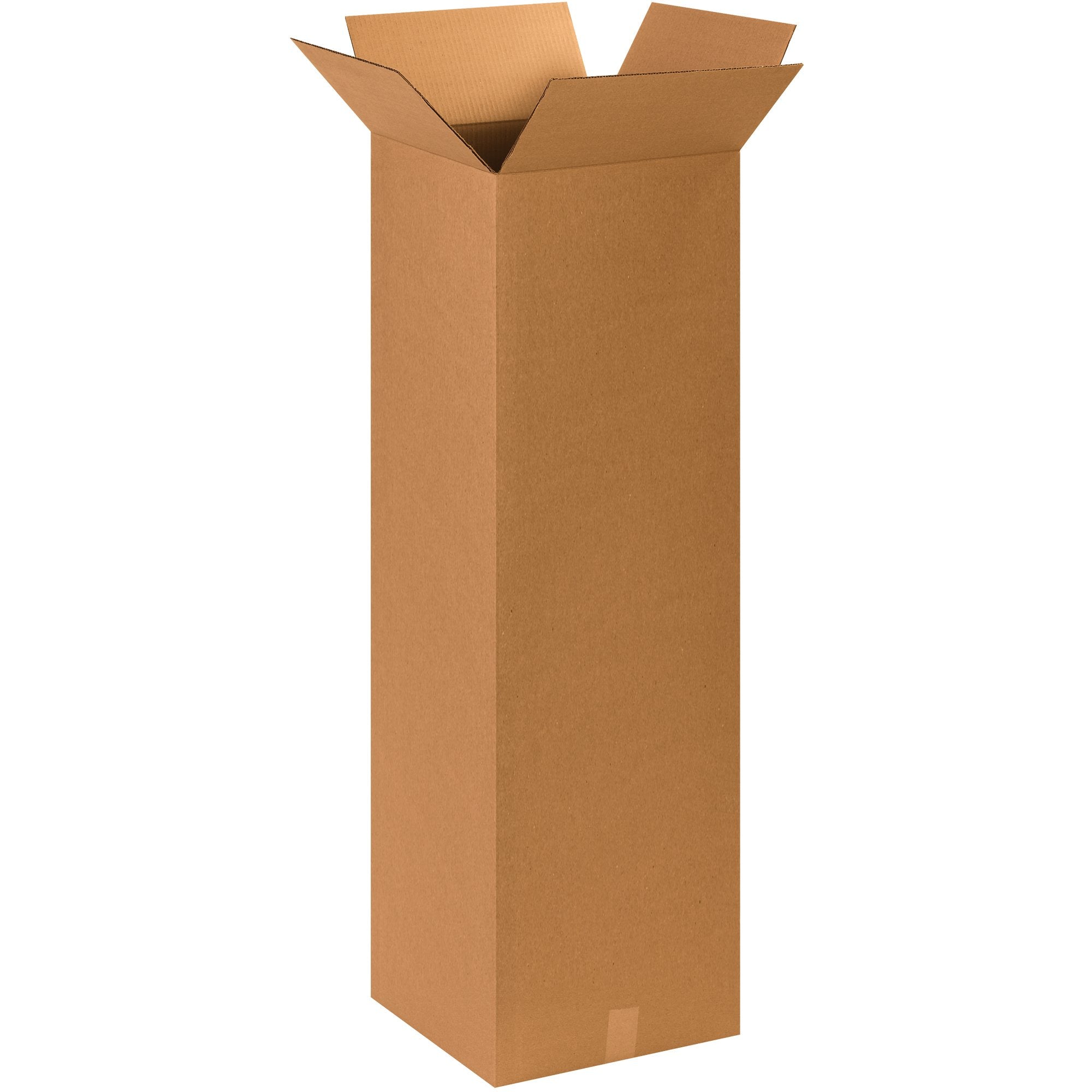 BOX USA 4x4x40 Tall Corrugated Boxes, Tall, 4L x 4W x 40H, Pack of 25 | Shipping, Packaging, Moving, Storage Box for Home or Business, Strong Wholesale Bulk Boxes