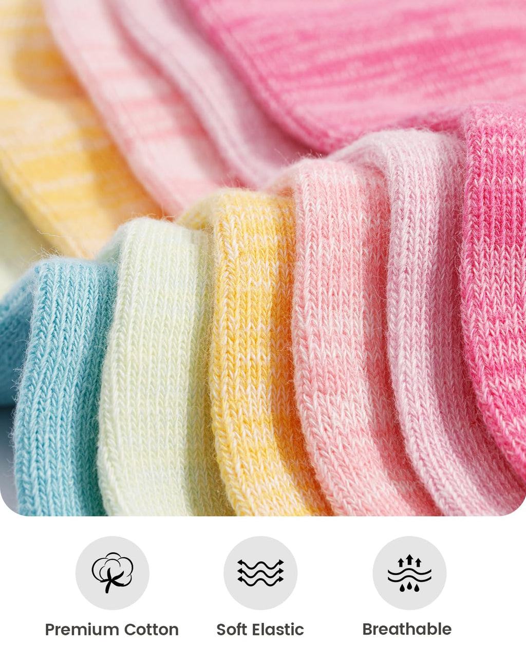 IDEGG No Show Socks Women 10 Pairs Low Cut Anti-Slid Novelty Athletic Casual Invisible Liner Socks