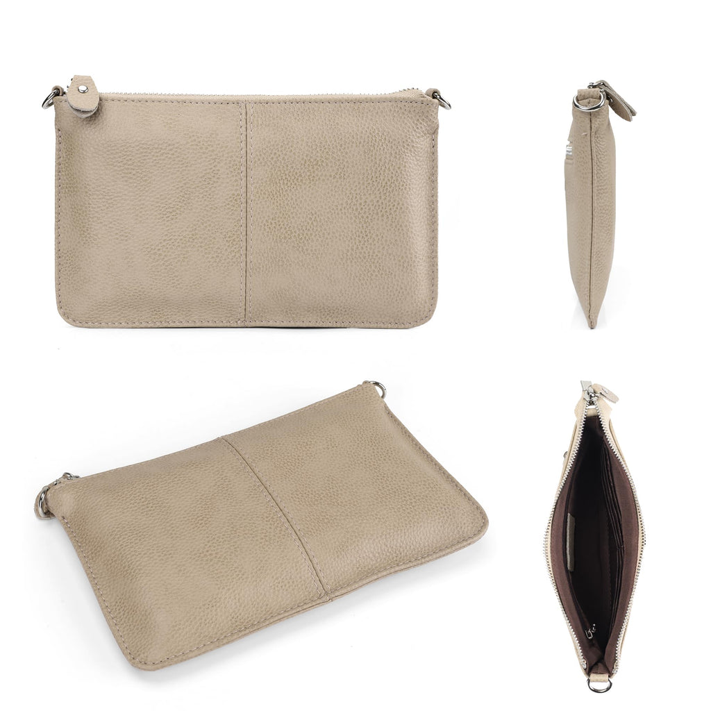 befen Genuine Leather Wristlet Clutch Wallet Purses Small Crossbody Bags for Women with RFID Blocking Card Slots