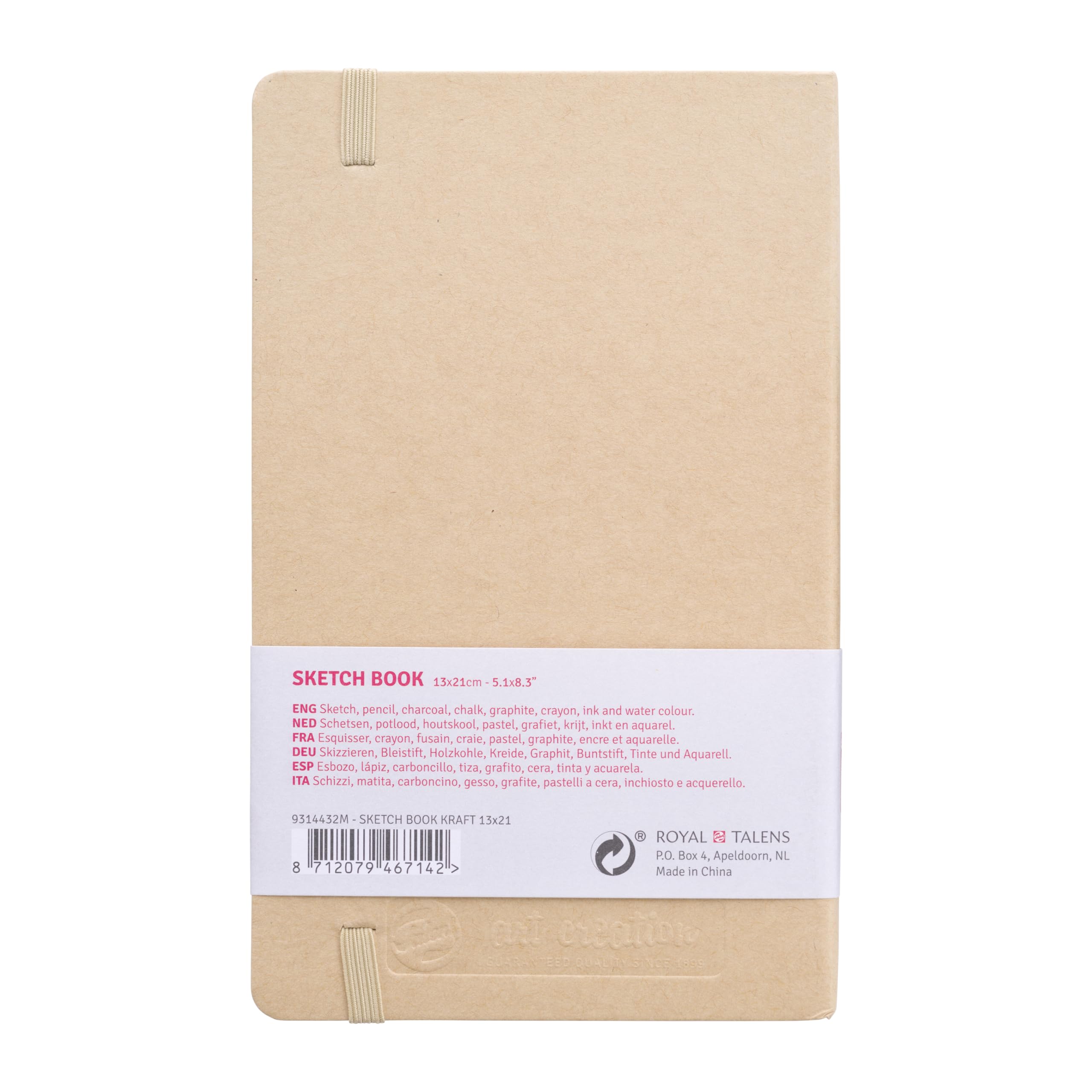 Talens Art Creation Sketchbook 80 Sheets, 13 cm x 21 cm, Black