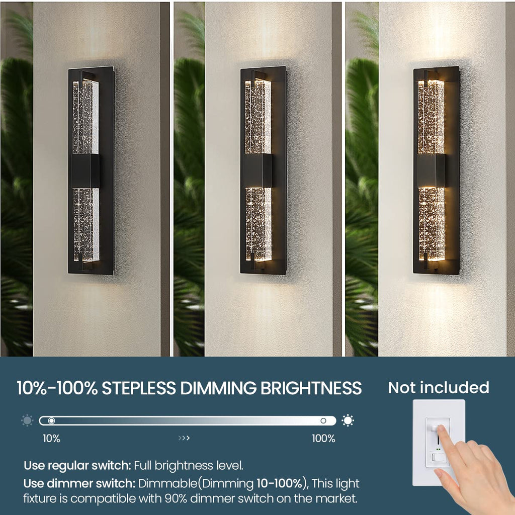WOSHITU LED Wall Sconce Light: 11 Inch Gold Modern Sconces Wall Lighting 3000K Dimmable Crystal Wall Lamps Indoor Bathroom Sconce Wall Mount Light Fixtures for Living Room/Bedroom/Hallway
