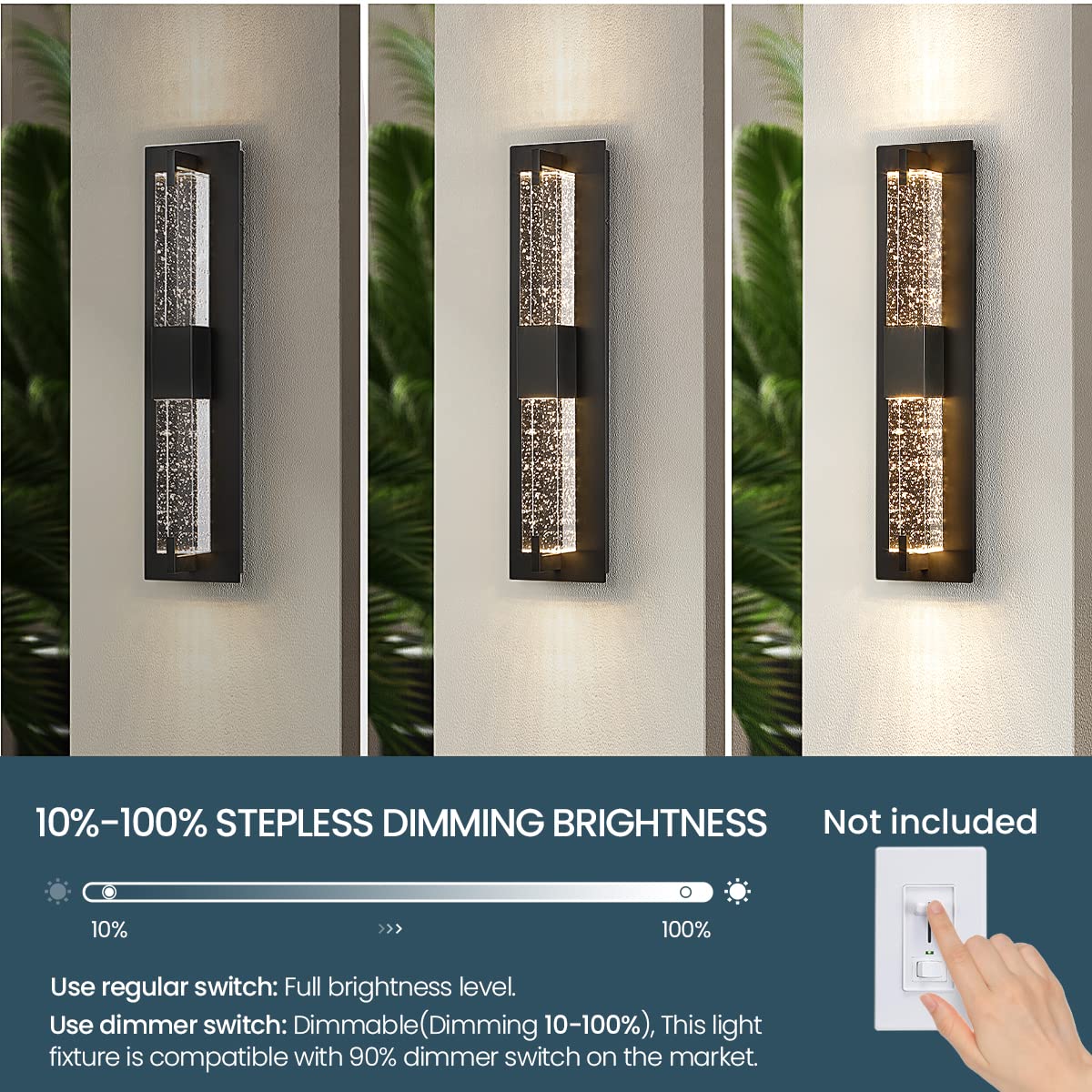 WOSHITU LED Wall Sconce Light: 11 Inch Gold Modern Sconces Wall Lighting 3000K Dimmable Crystal Wall Lamps Indoor Bathroom Sconce Wall Mount Light Fixtures for Living Room/Bedroom/Hallway