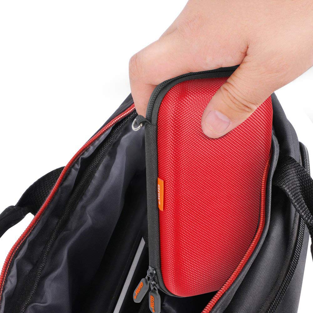 External Hard Drive Case - GLCON Shockproof EVA Carrying Case for WD My Passport Element Seagate Expansion Backup Toshiba 1TB 2TB 4TB - High Protection Portable Travel Electronic Power Bank Bag