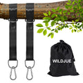 Tree Swing Hanging Straps Kit Holds 2200 lbs,5ft Extra Long Straps Strap with Safer Lock Snap Carabiner Hooks Perfect for Tree Swing & Hammocks, Carry Pouch Easy Fast Installation (5 ft)