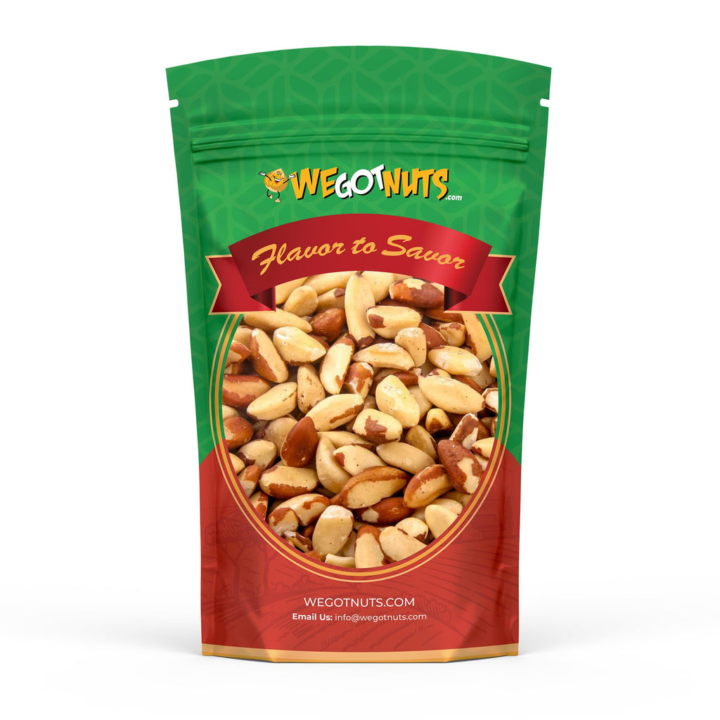 We Got Nuts, Roasted Salted Brazil Nuts, Pieces, Shelled, 1 Lbs., Packed Fresh in a Resealable Bag, Gluten Free, Protein Rich, Vegan Friendly, Healthy Snack, With No Preservatives
