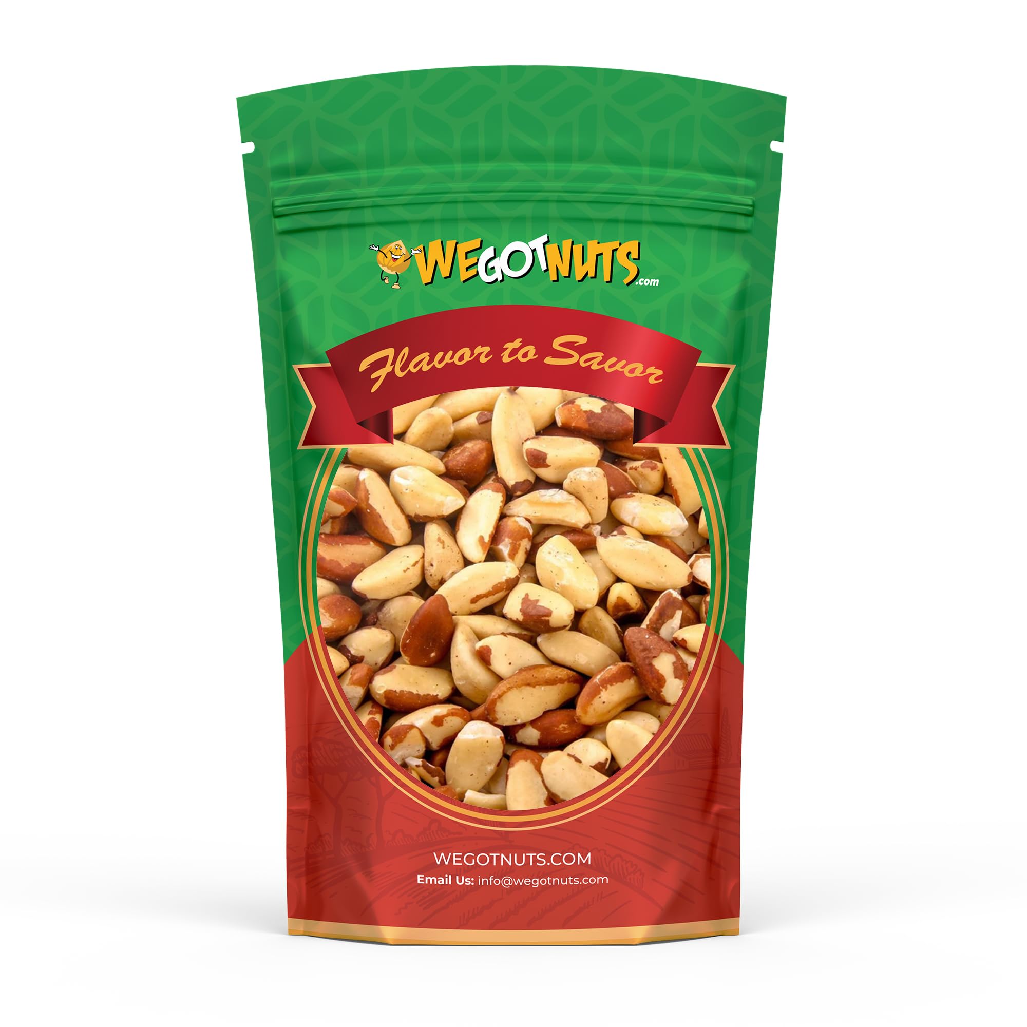 We Got Nuts, Roasted Salted Brazil Nuts, Pieces, Shelled, 1 Lbs., Packed Fresh in a Resealable Bag, Gluten Free, Protein Rich, Vegan Friendly, Healthy Snack, With No Preservatives