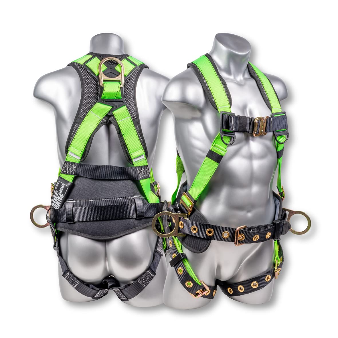 Palmer Safety Hammerhead 5pt Safety Harness Back Padded, QCB Chest, Tongue Buckel Legs Straps, Back & Side D-Rings