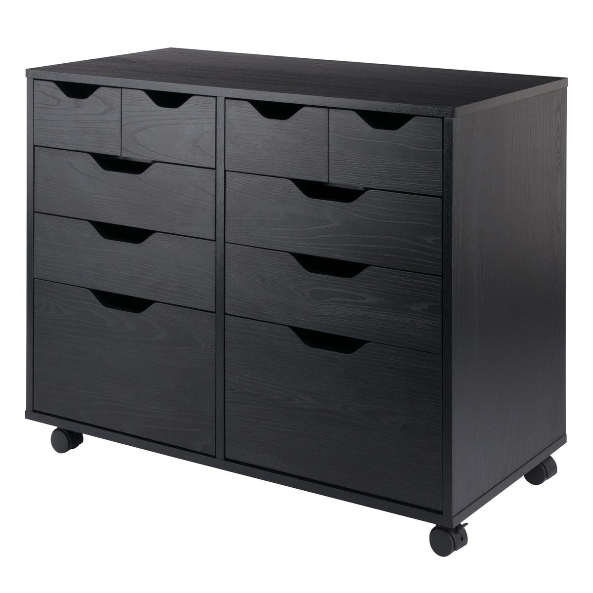 Winsome Halifax Mobile Storage Cabinet with Doors & Drawers, Stylish & Functional Home Storage Cabinet for Filing, Kitchen Organization, Moveable Furniture for Office, Dorms, Apartments