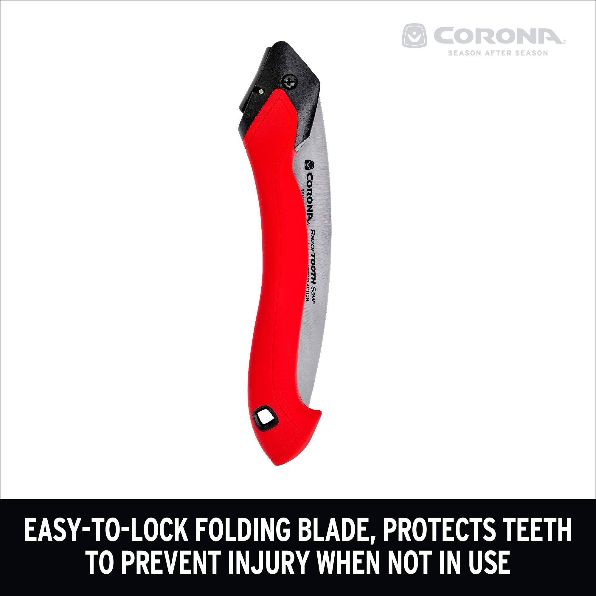 Corona RS 7245 Razor Tooth Folding Saw, 7-Inch Curved Blade, Steel