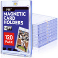 30ct Magnetic Card Holder, 35pt Slim One Touch Card Holder, Hard Plastic Protectors, UV Protection Magnetic Cards Case Fits for Baseball, Football, Game, Sports Collectible Cards, Ultra Slim