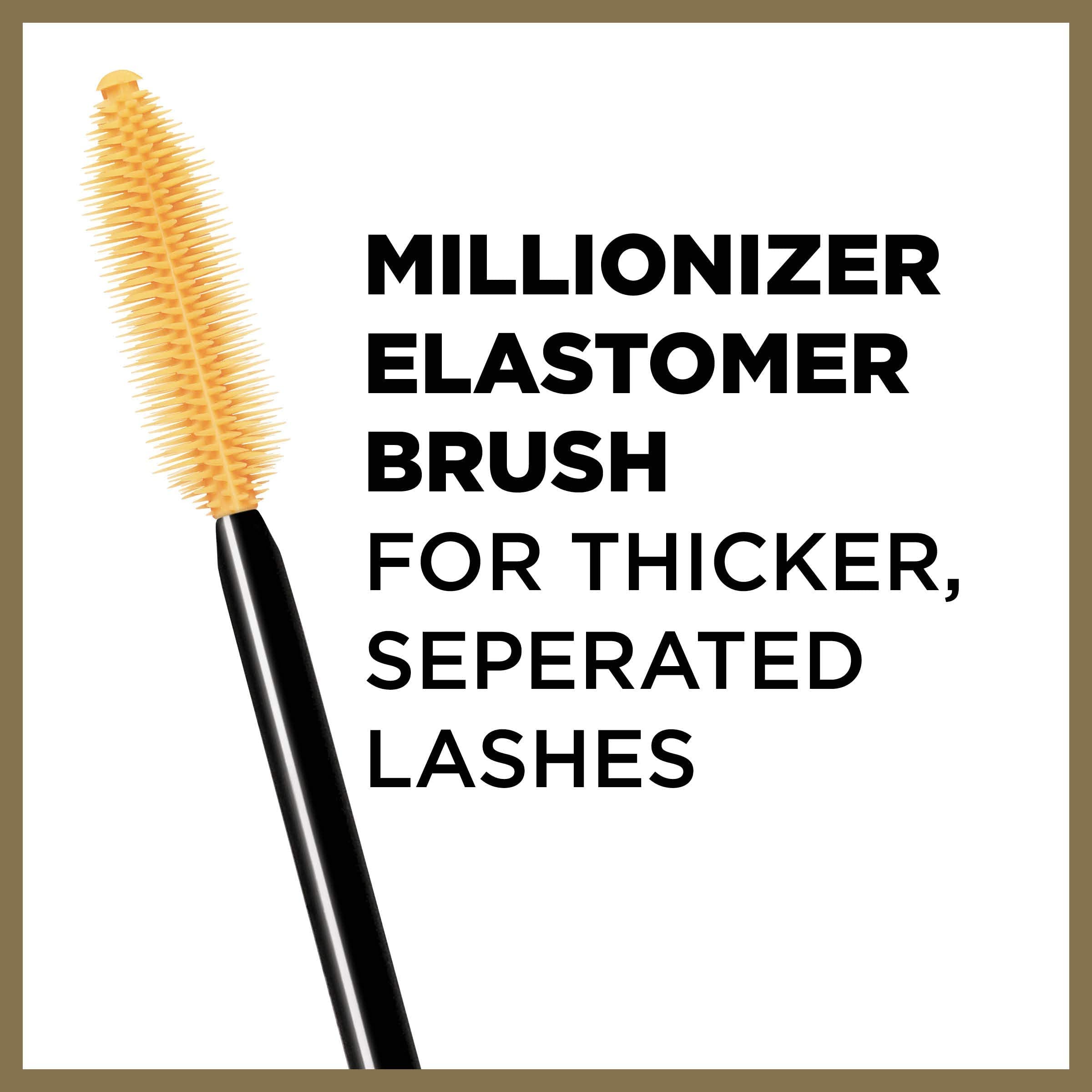 L’Oreal Paris Voluminous Million Lashes Mascara, 635 Blackest Black (Pack of 2)