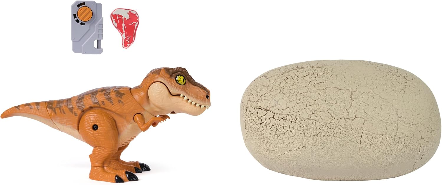 Primal Hatch Jurassic World Interactive Toy Dinosaur & Egg, Hatch & Train Your own Baby Dino with 100+ Sounds & Reactions, Kids Toys for Boys & Girls Aged 5 & Up