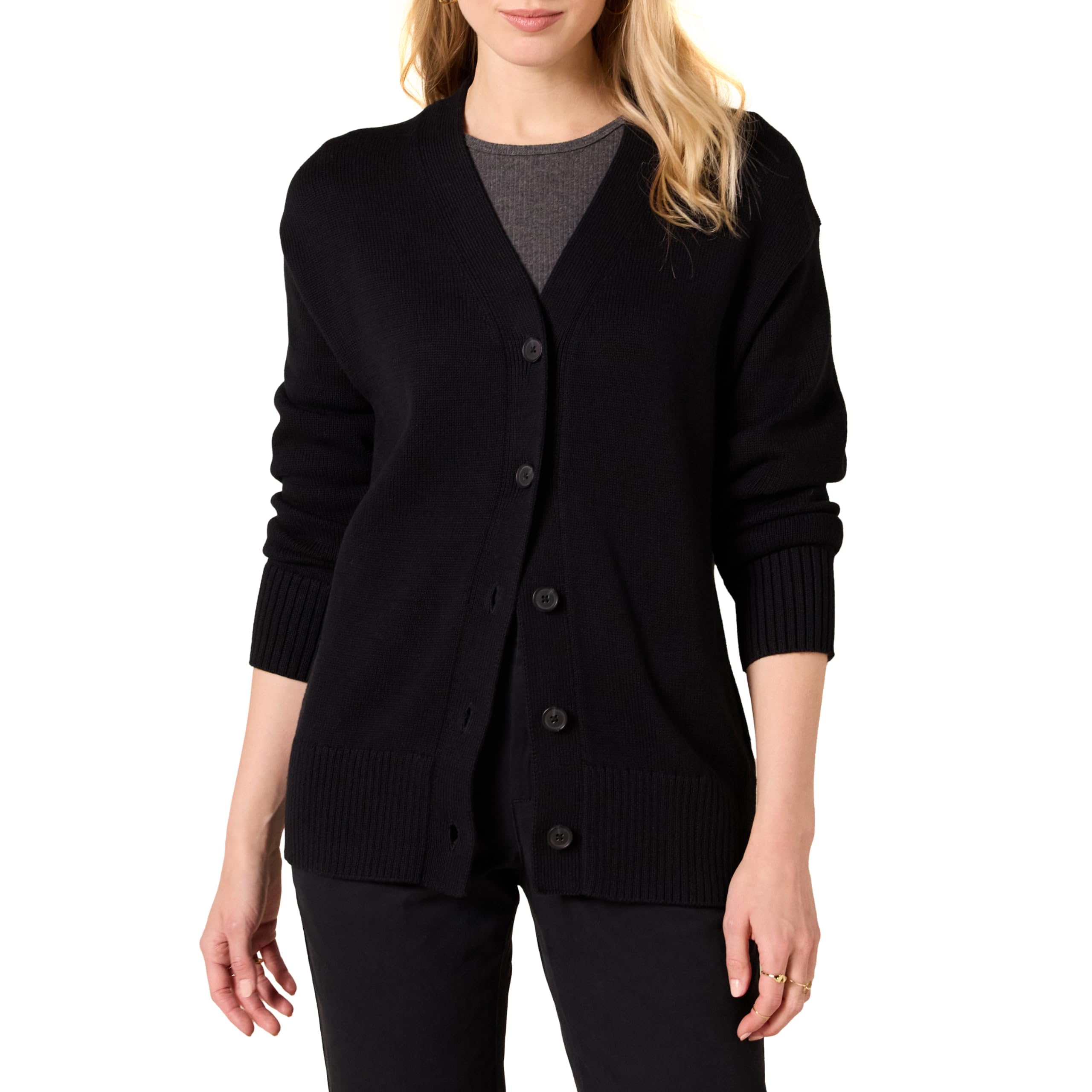 Amazon Essentials Women's Relaxed Fit Midweight Cardigan Sweater