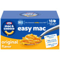 Kraft Easy Mac and Cheese, 6 Packets, for Easy Dinner or Dinner Sides, Original Flavor, No Artificial Flavors, Preservatives or Dyes, 12.9 oz