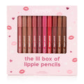 ColourPop Lil Box of Lippie Pencils Makeup Kit - 10-Piece Vegan Lip Liner Set with Creamy, Long-Wearing Formula - Includes New Shades to Deliver Bold, High-Impact Color (3.05 oz)