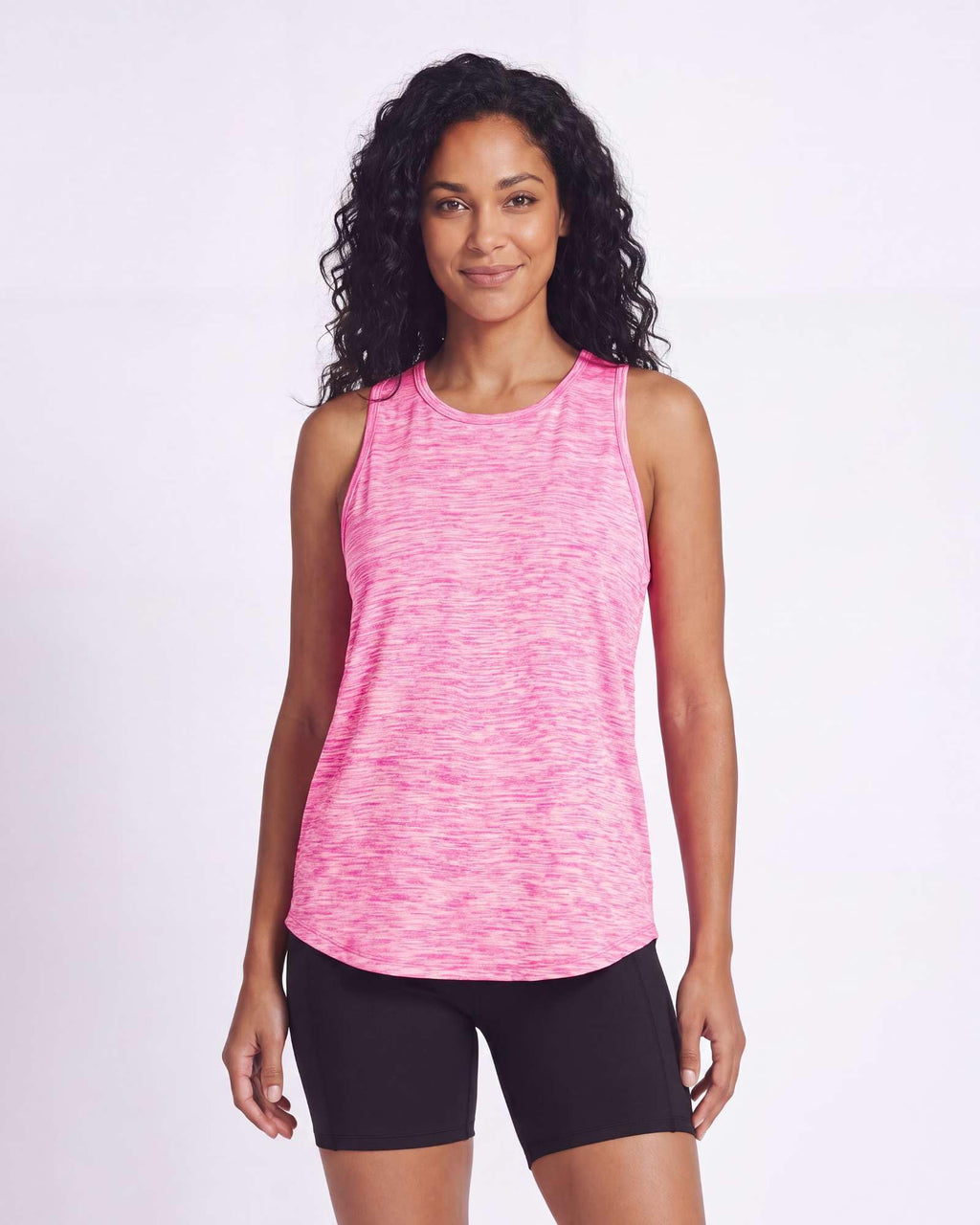 Real Essentials 5 Pack: Women's Racerback Athletic Tank Top Mesh Back Dry-Fit Sleeveless Shirt for Workout Running Gym (Plus)