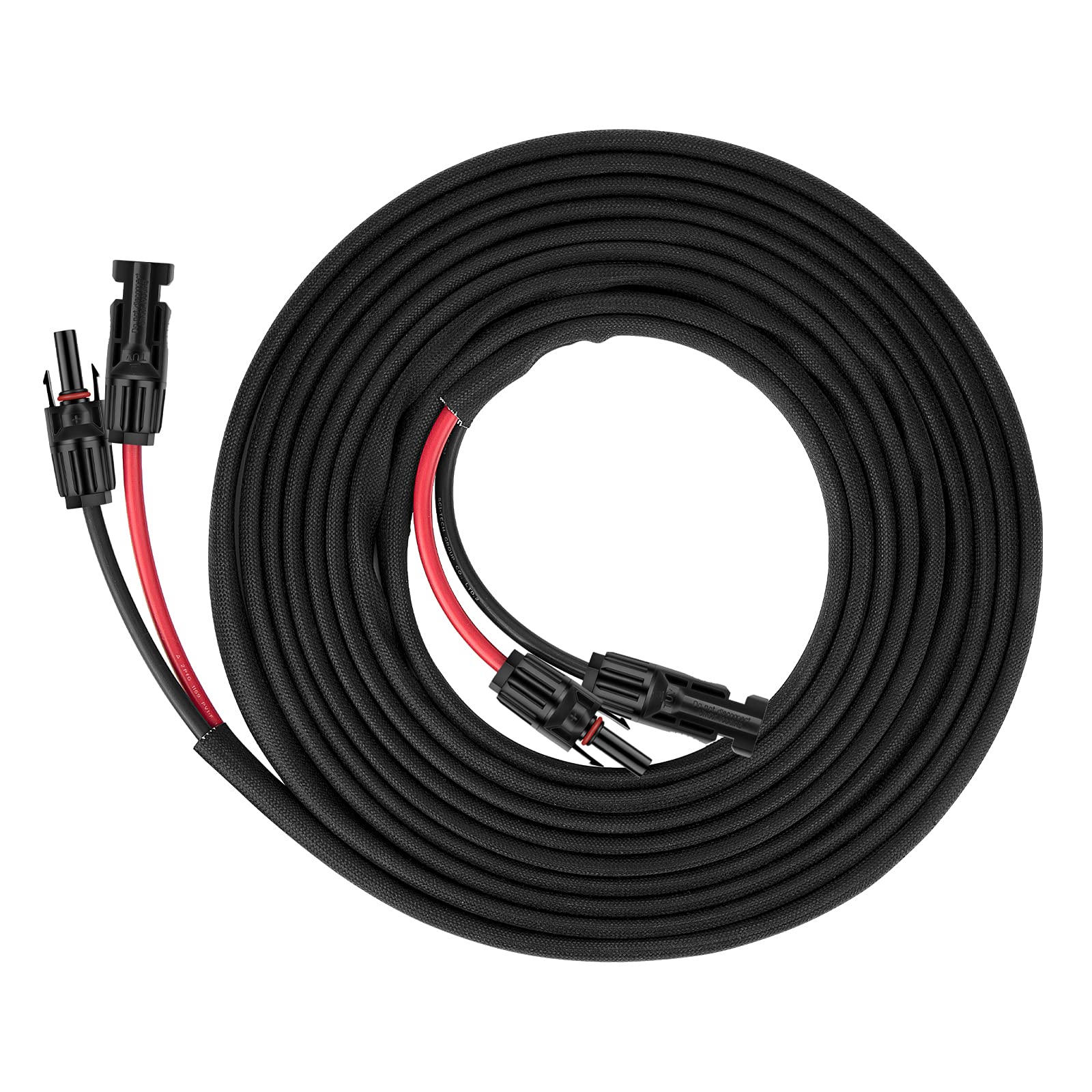 3FT 10AWG Solar Panel Extension Cable with Female and Male Connectors, Solar Cable for Solar Panels, Charge Controllers and Solar Generator (10AWG, 3FT)