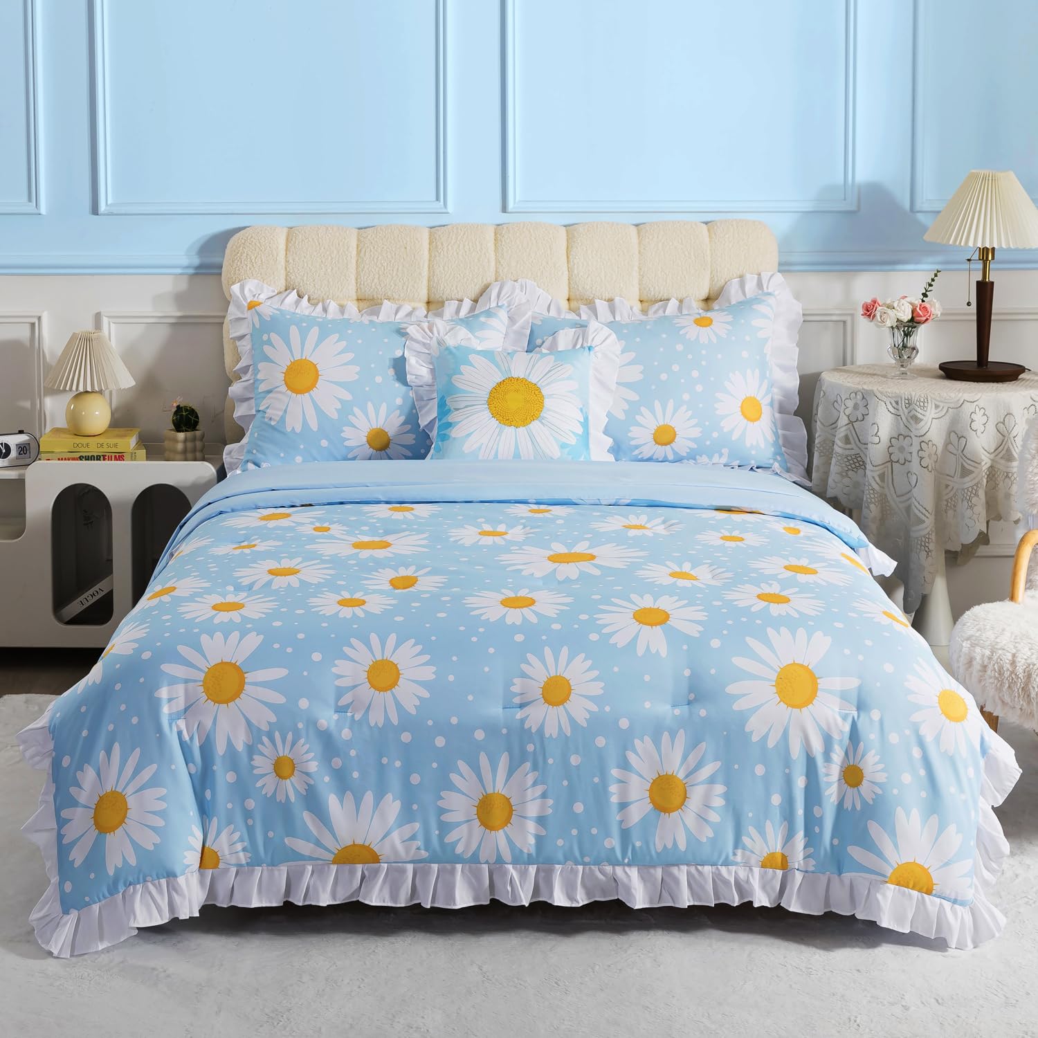 ADASMILE A & S 6 Pieces Basketball Comforter Set Twin Black Basketball Bedding for Boys Kids Teens Sport Bed in A Bag Comforter with Balls Sheets All Season Sports Themed Bed Set for Home Decor
