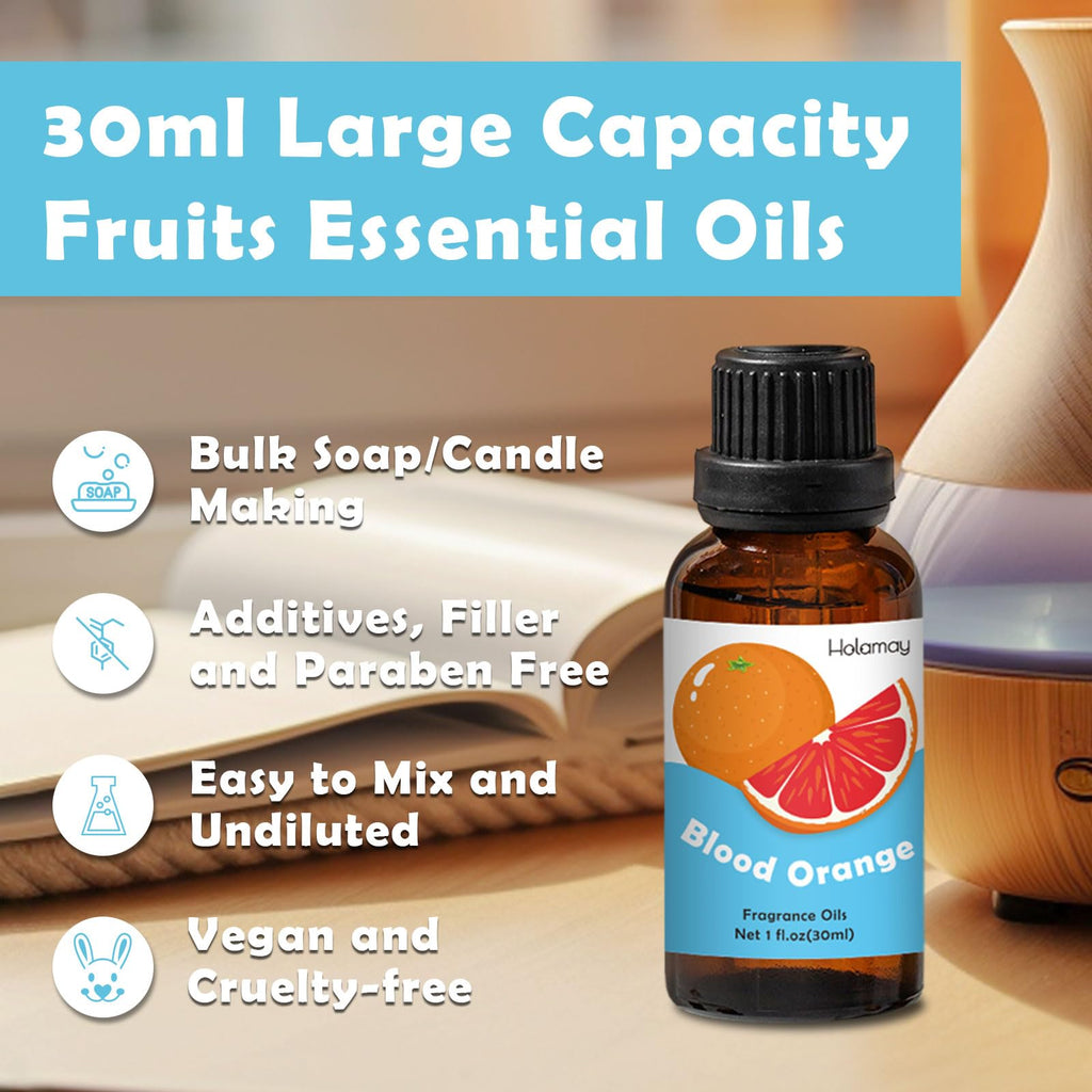 Bakery Fragrance Oils, Holamay Scented Essential Oils for Soap & Candle Making, Aromatherapy Diffuser Oil Scents (10 Packs of 5ml) - Creamy Vanilla, Gingerbread, Chocolate, Pumpkin Pie and More