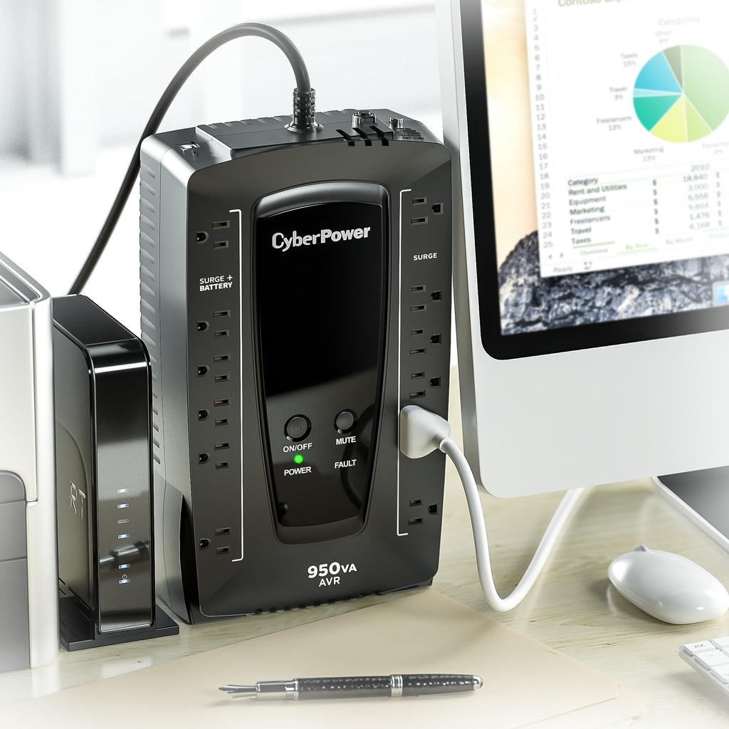 CyberPower AVRG750U AVR UPS System, 750VA/450W, 12 Outlets, Compact