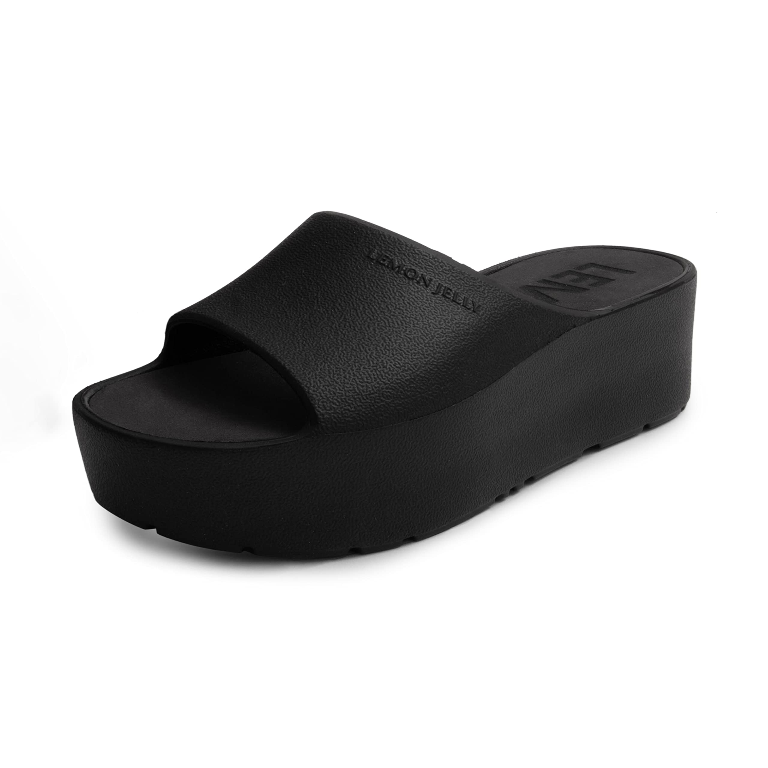 Lemon Jelly Women's Sunny Platform Sandals - Cute Water-Friendly Comfort Wedges for the Beach or Casual Wear - Super Lightweight Slip-On Flip Flops for Ladies