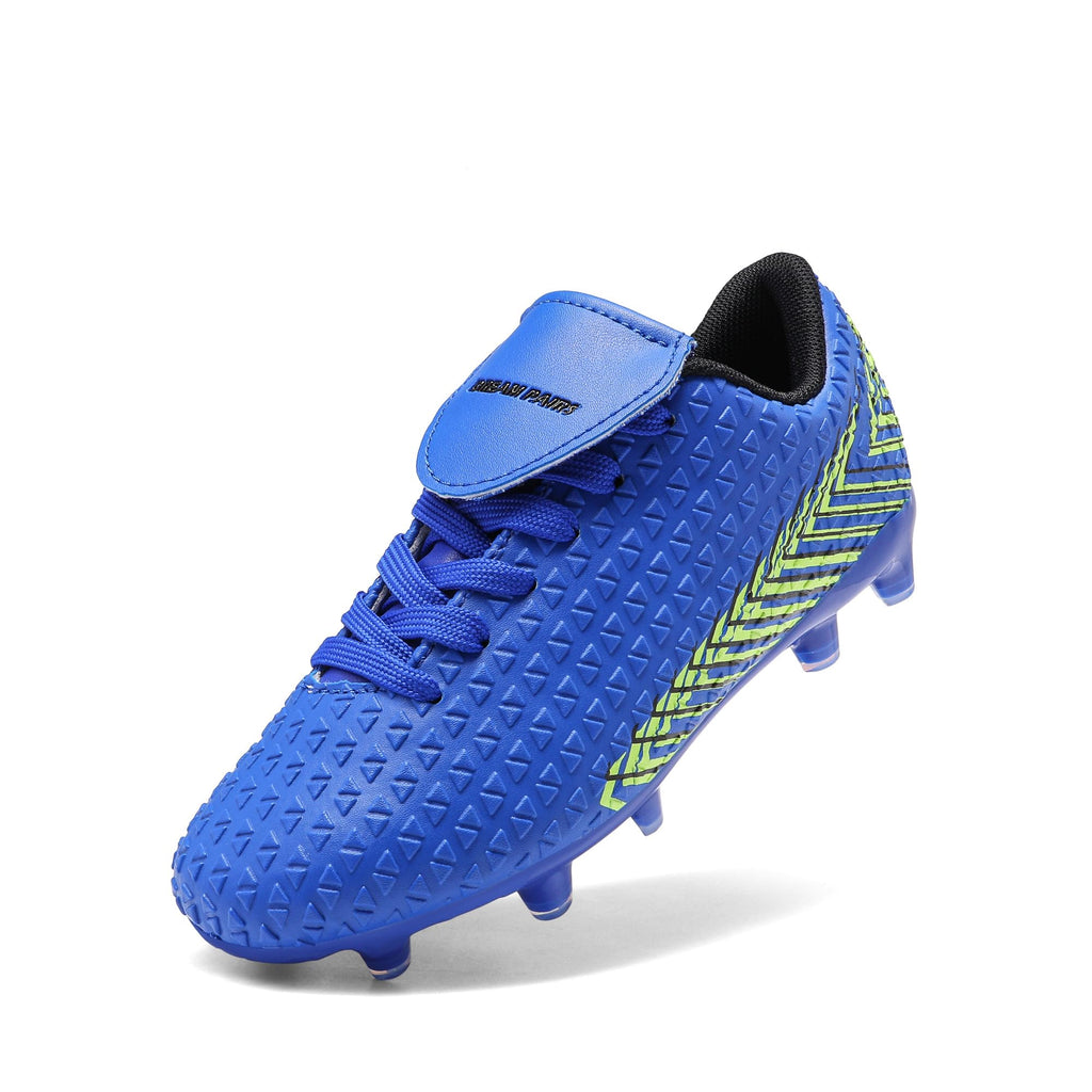 DREAM PAIRS Boys Girls Outdoor Soccer Cleats Firm Ground Football Shoes for Little/Big Kid