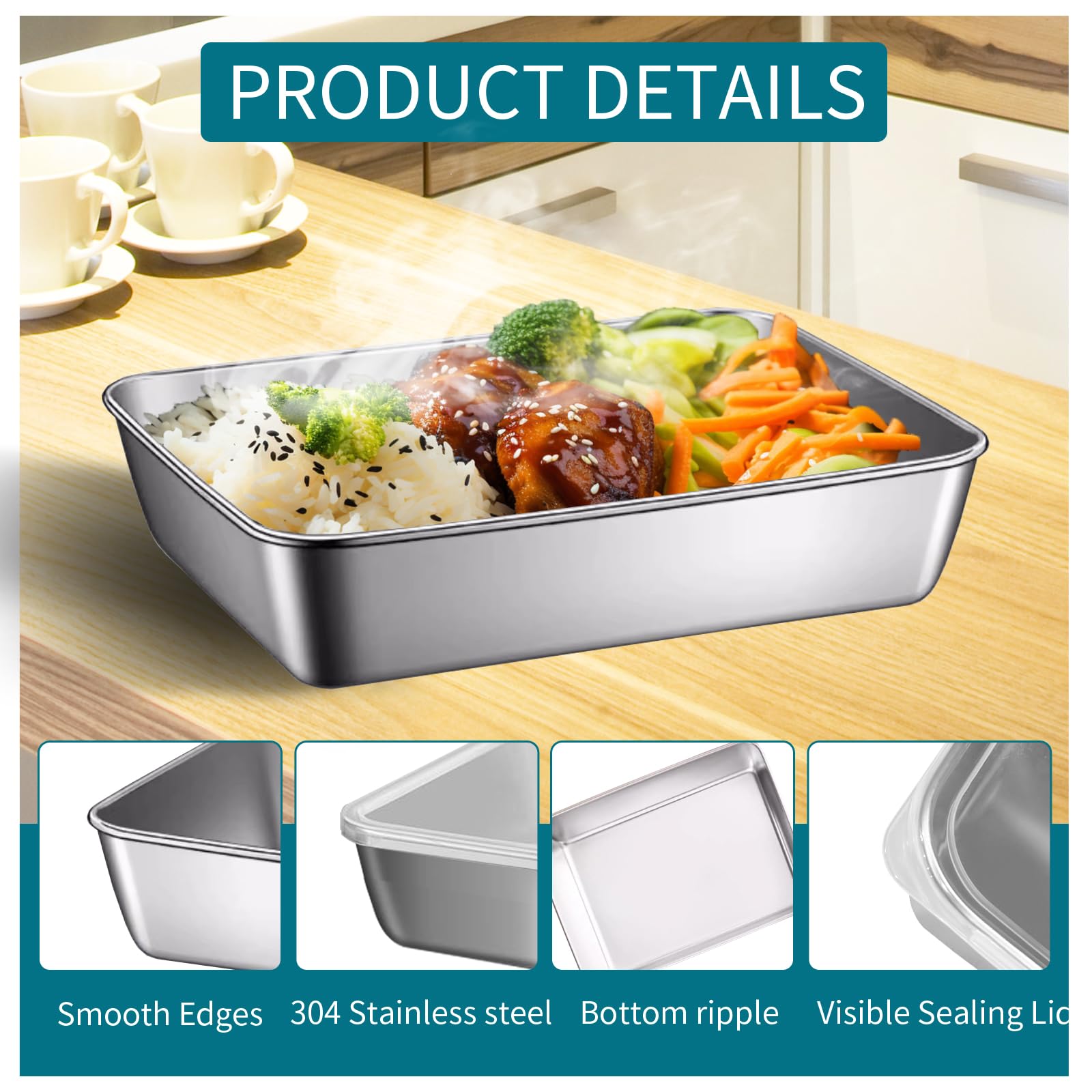 GIUOIDUO 10 Pack Stainless Steel Food Storage Containers with Leak-Proof Lids, 37oz Reusable Metal Meal Prep Lunch Boxes, Stackable, Dishwasher Safe for Snacks, Fruits & On-the-Go Meals, BPA-Free