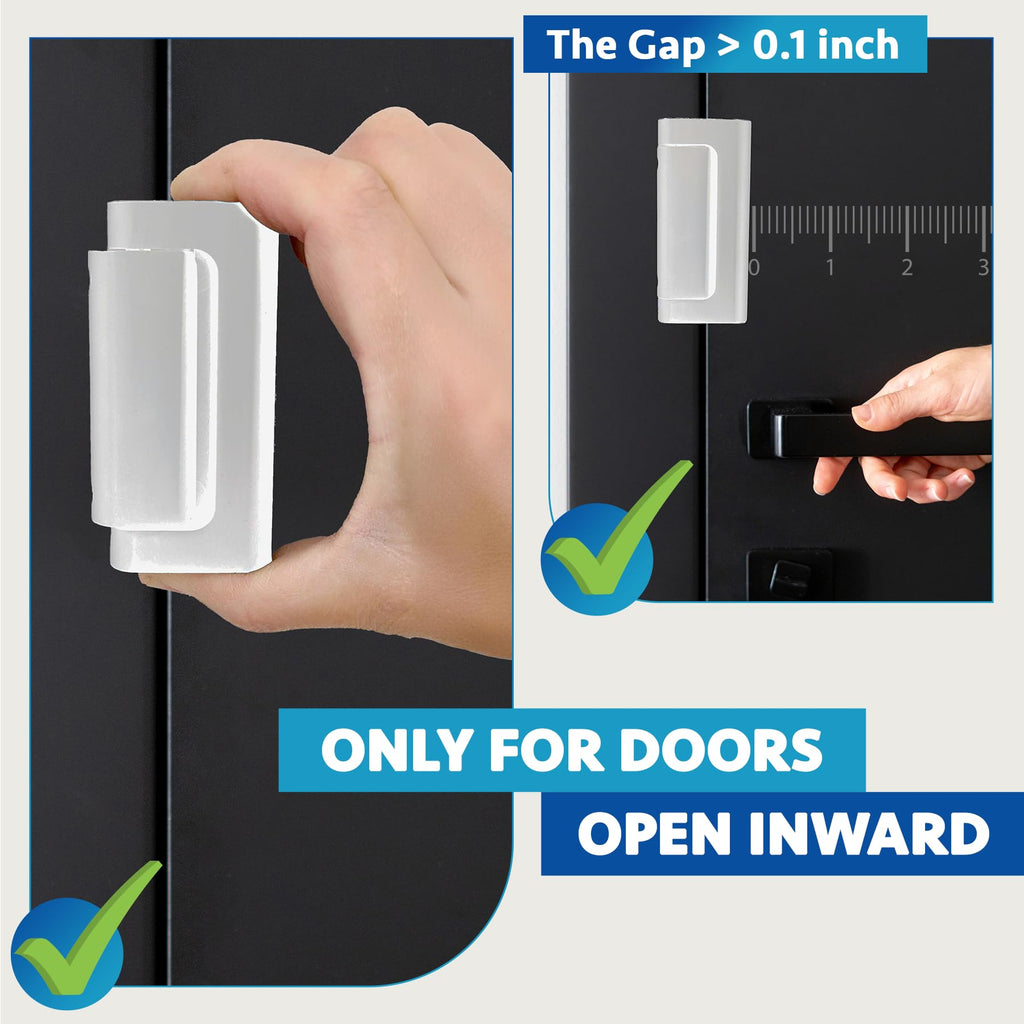 Dwell+Good Door Locks (2-Pack) - Easy To Install Aluminum Home Security Door Locks for Front Door - Child Proof Door Lock for Kids Safety - Withstand 800 lb of Force & Tamper Proof Top Door Lock Latch