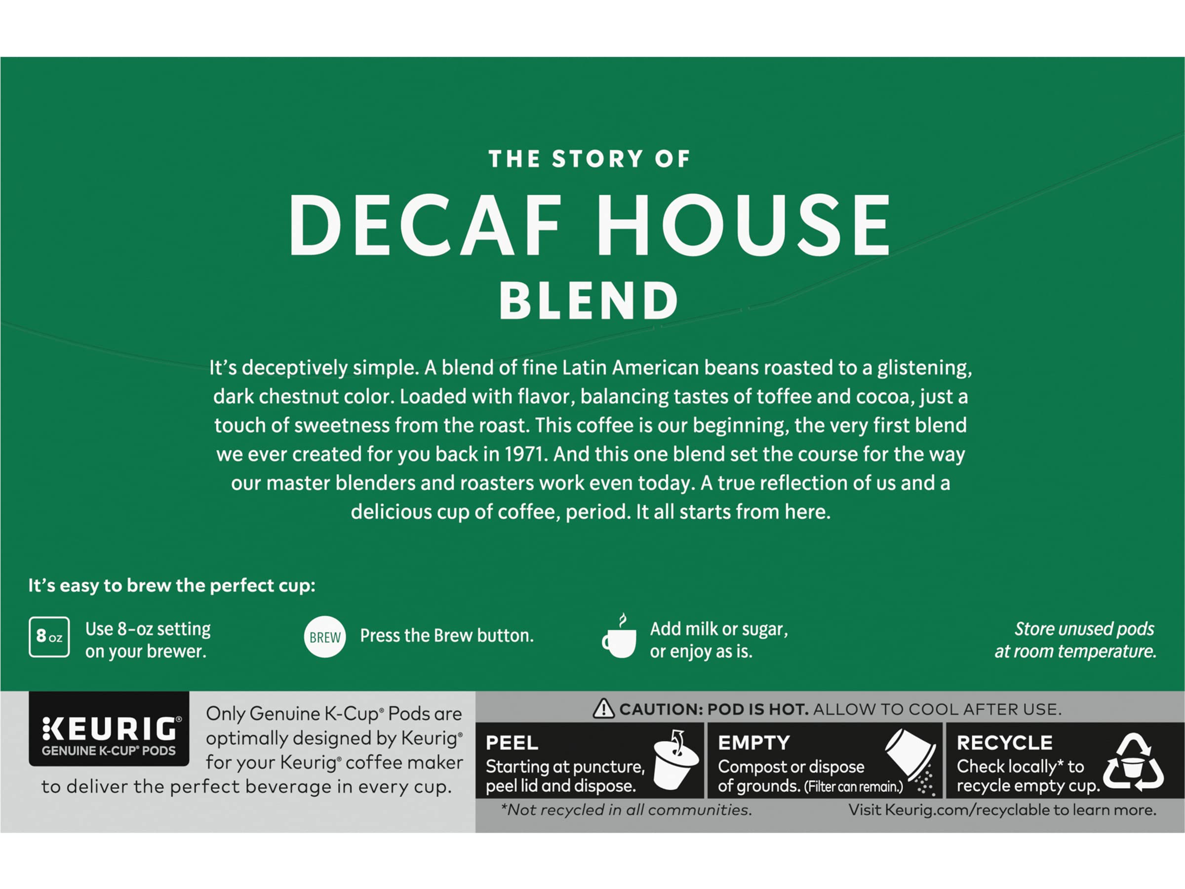 Starbucks House Blend, K-Cup for Keurig Hot Brewers, 72-Count