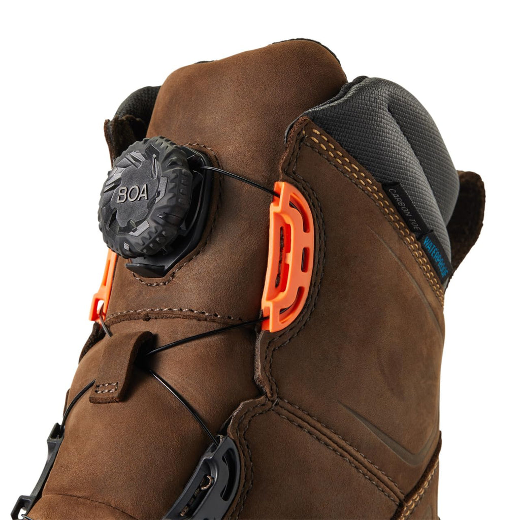 ARIAT Men's Workhog Xt 8" Boa Waterproof Carbon Toe Work Boot