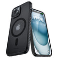 UNBREAKcable Case for iPhone 14 & iPhone 13, [Compatible with MagSafe] [Military Grade Shockproof] [Non-Slip] Translucent Matte Back and Soft TPU Edge Protective Case for iPhone 14/13 6.1", Black