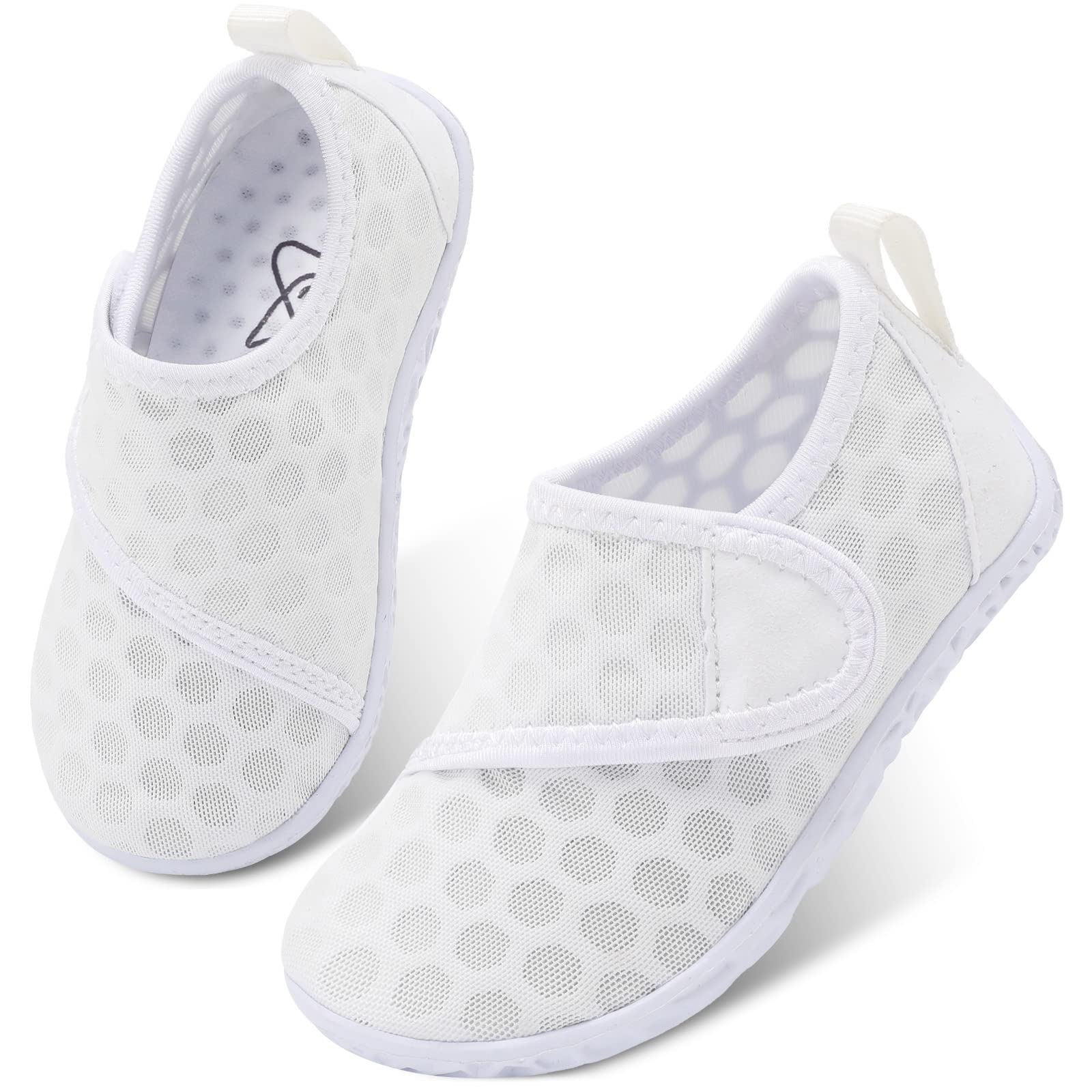 LeIsfIt Toddler Water Shoes Boys Girls Barefoot Aqua Socks Kids Breathable Quick-Dry Swim Shoes for Beach Pool Surf